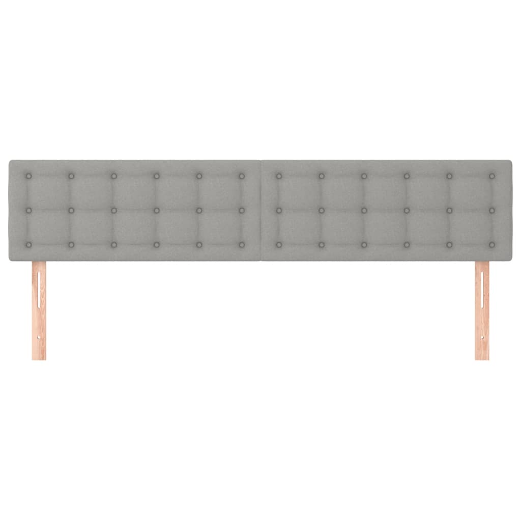 Uzglavlja svjetlosiva 180x5x78/88 cm od tkanine