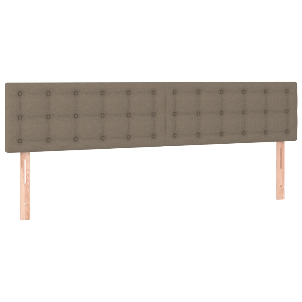 Uzglavlja smeđesiva 180x5x78/88 cm od tkanine