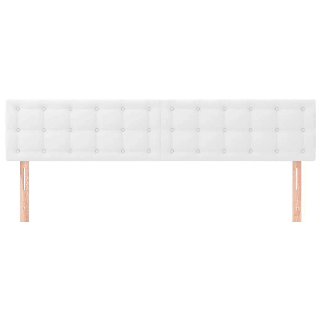 Uzglavlja bijela 180x5x78/88 cm od umjetne kože