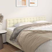 Uzglavlja krem 180x5x78/88 cm od umjetne kože