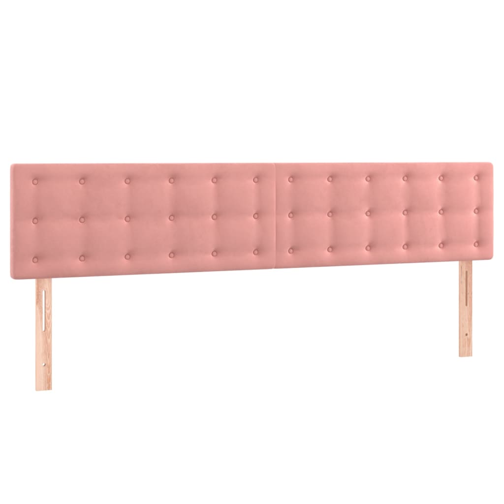 Uzglavlja ružičasta 180x5x78/88 cm baršunasta