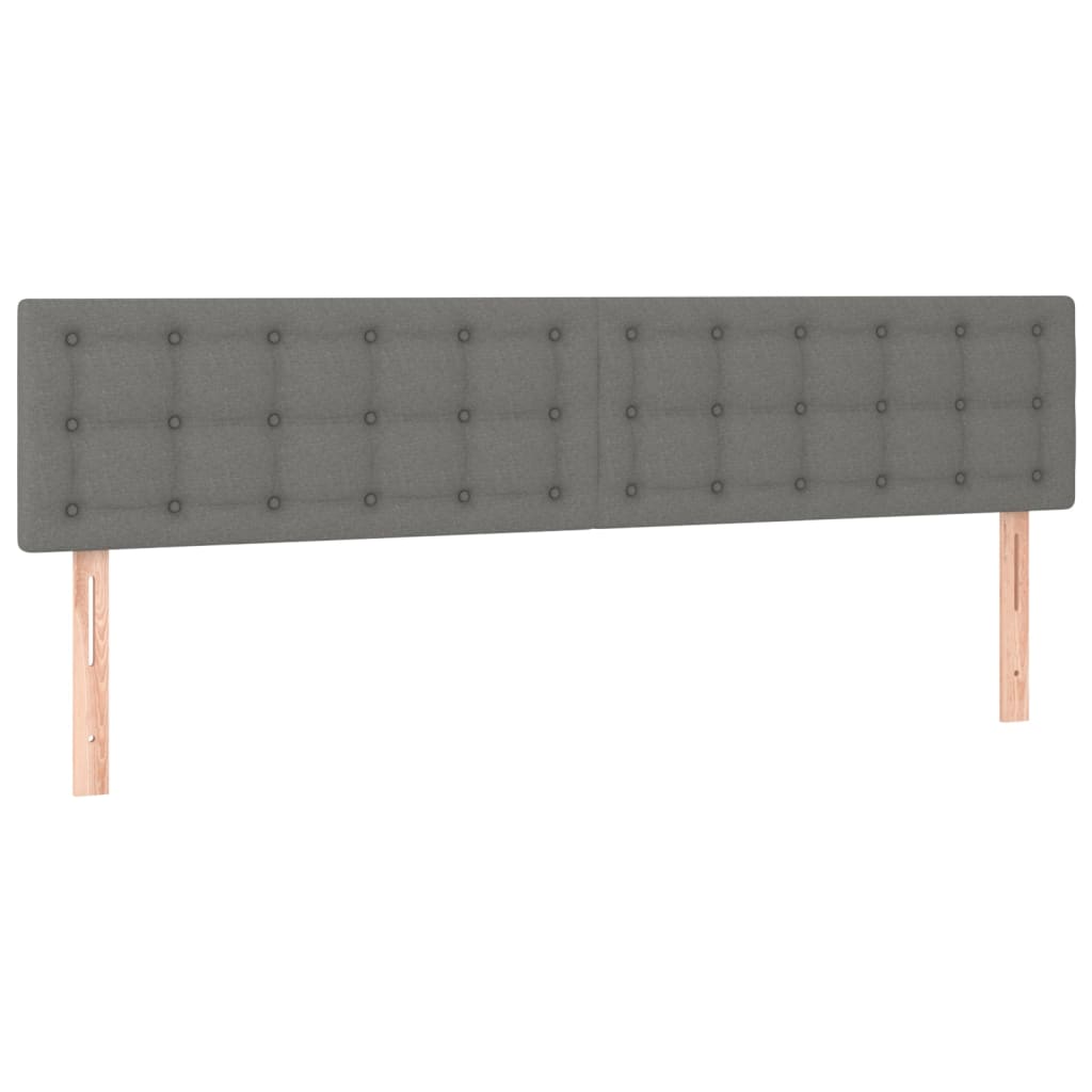 Uzglavlja tamnosiva 200x5x78/88 cm od tkanine