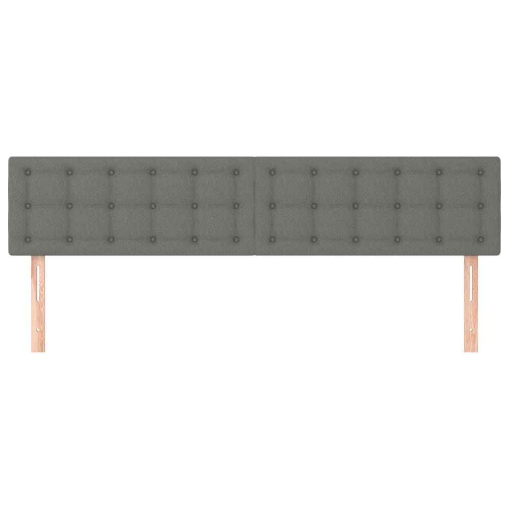 Uzglavlja tamnosiva 200x5x78/88 cm od tkanine
