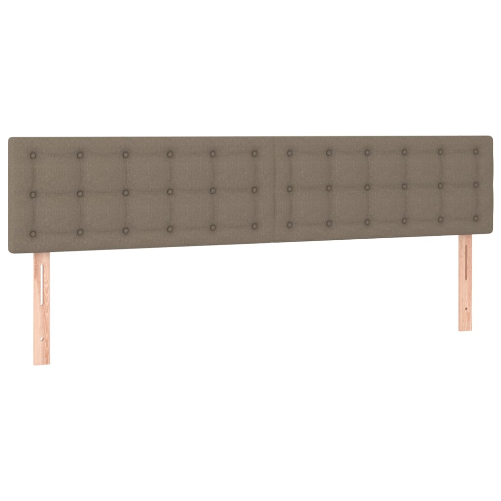 Uzglavlja smeđesiva 200x5x78/88 cm od tkanine