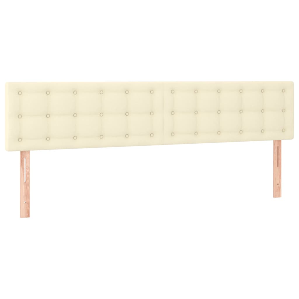 Uzglavlja krem 200x5x78/88 cm od umjetne kože