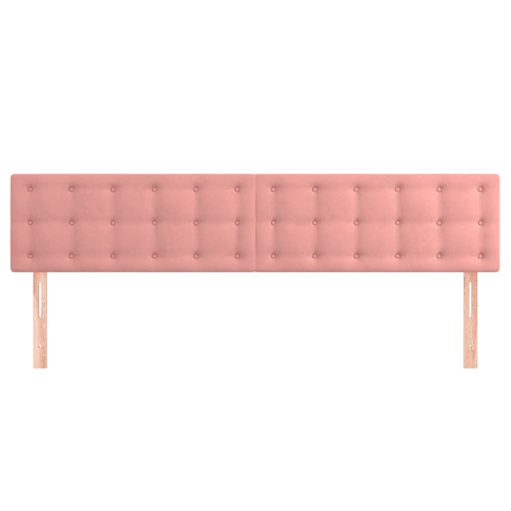 Uzglavlja ružičasta 200x5x78/88 cm baršunasta
