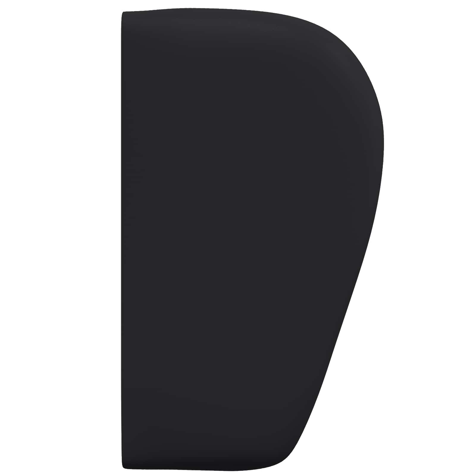 Uši uzglavlja Crna 40 x 23 x 6 cm PVC