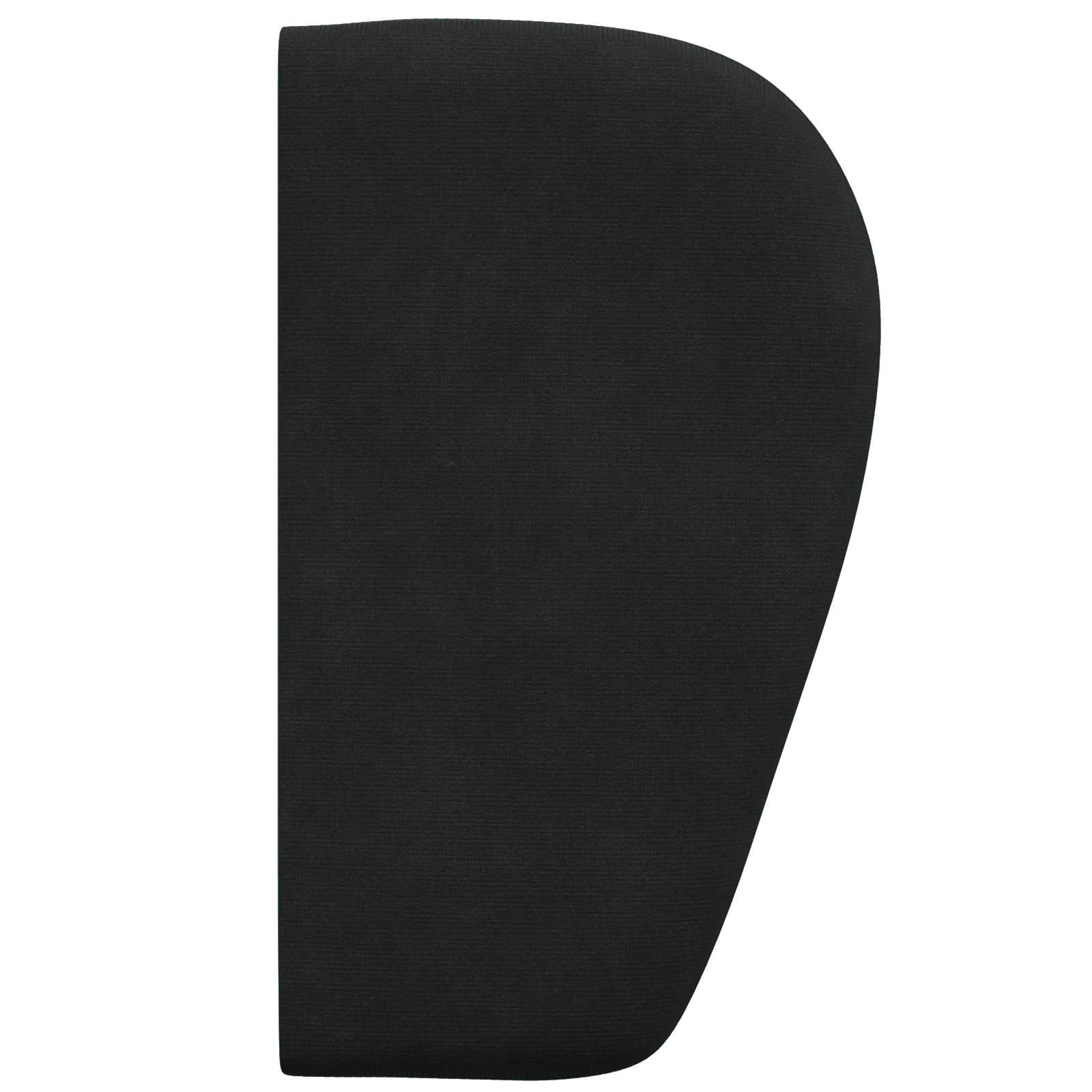 Uši uzglavlja Crna 40 x 23 x 6 cm Baršun
