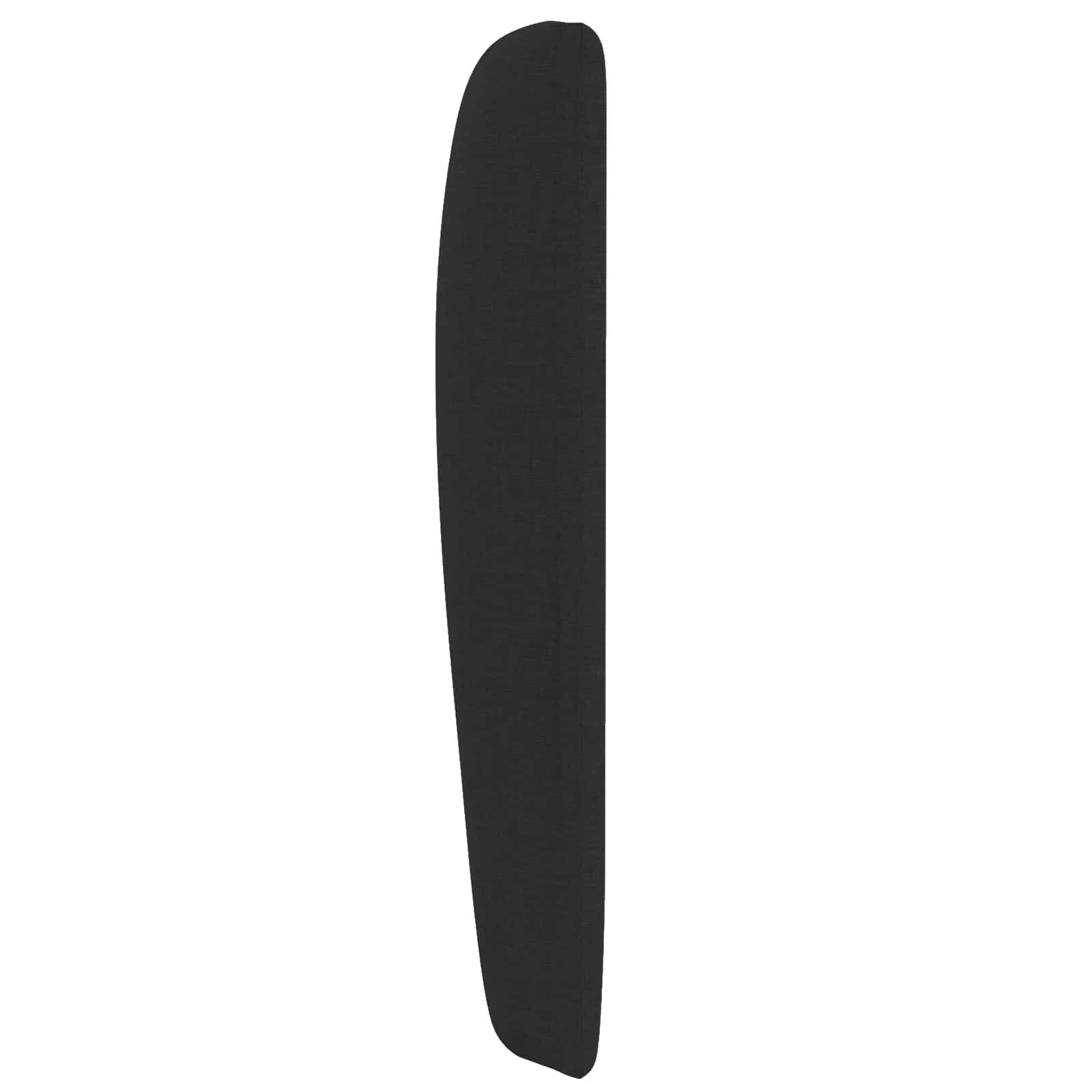 Uši uzglavlja Crna 80 x 23 x 6 cm tkanina