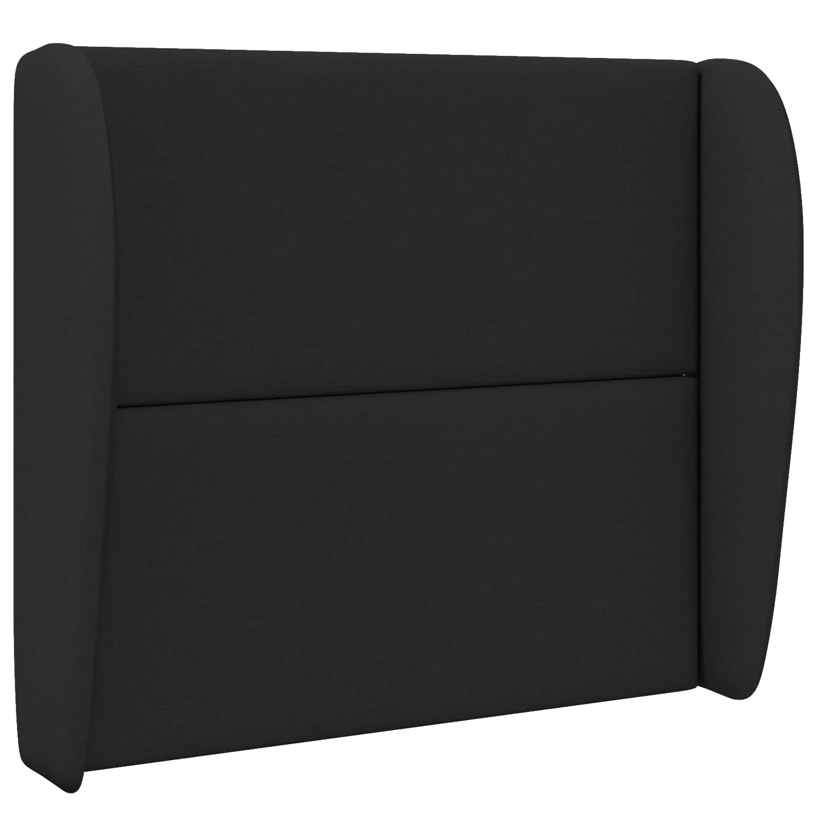 Uši uzglavlja Crna 80 x 23 x 6 cm tkanina