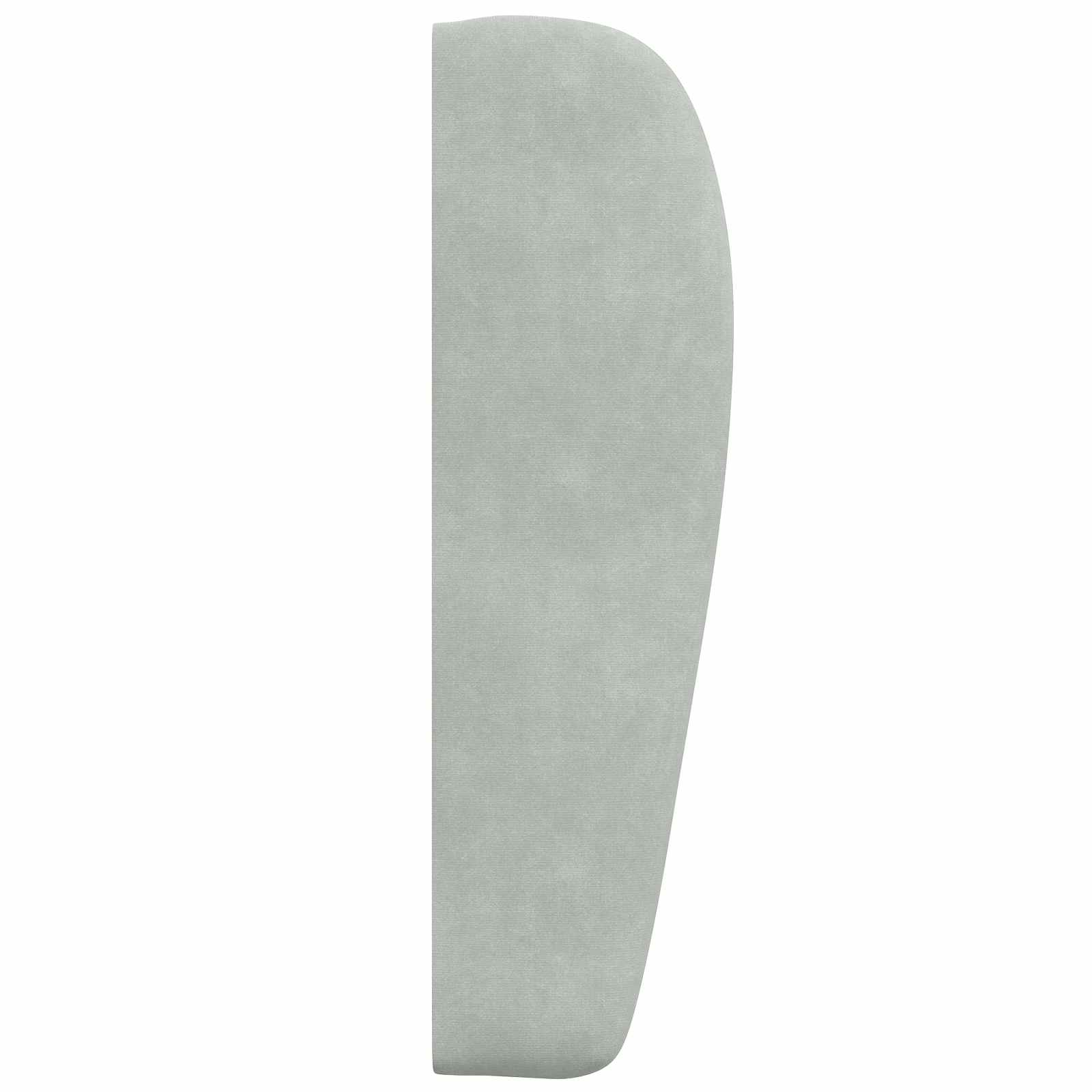 Uši uzglavlja Svijetlo siva 80 x 23 x 6 cm Baršun