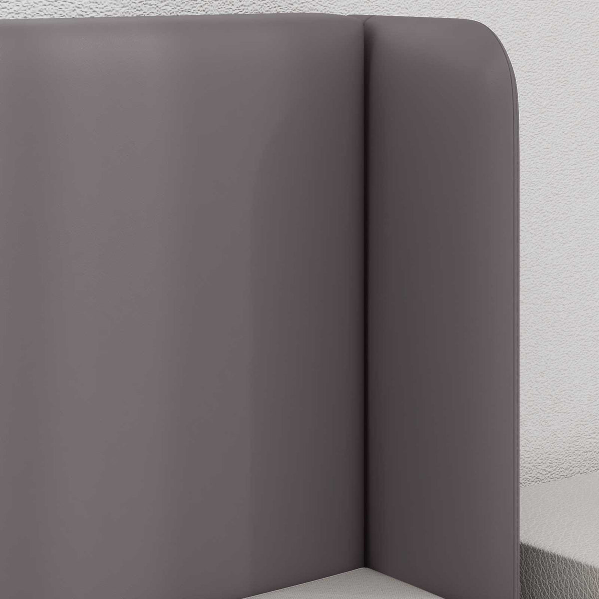 Uši uzglavlja 2 pcs Siva 40 x 16 x 5 cm Plywood i lažno kožno