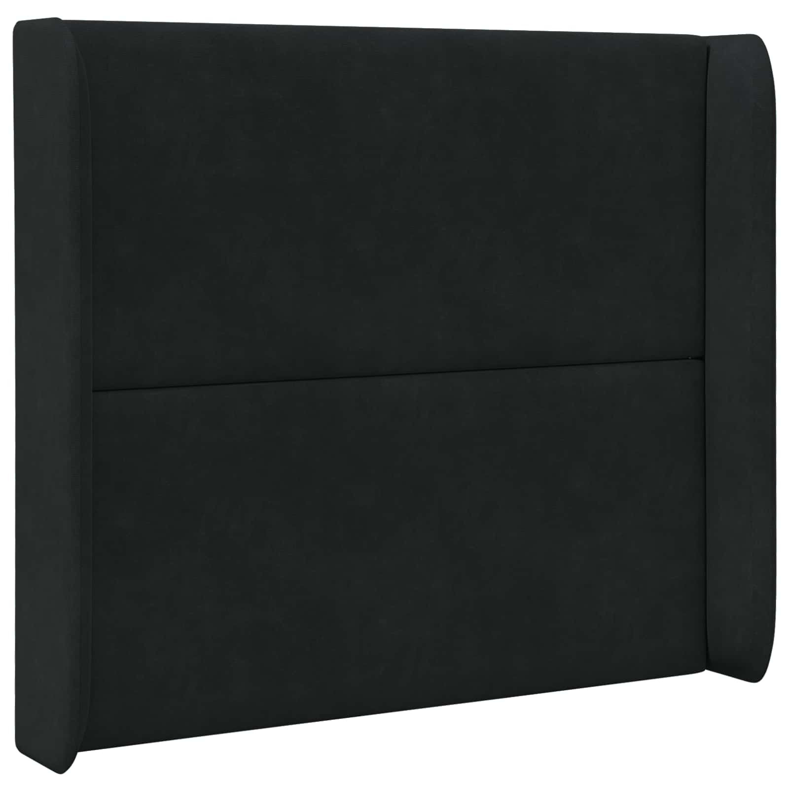 Uši uzglavlja Crna 80 x 16 x 4 cm Baršun