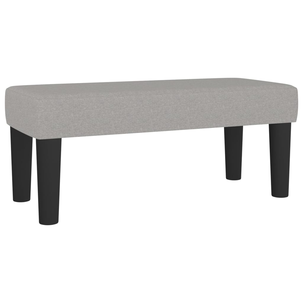 Klupa svjetlosiva 70 x 30 x 30 cm od tkanine