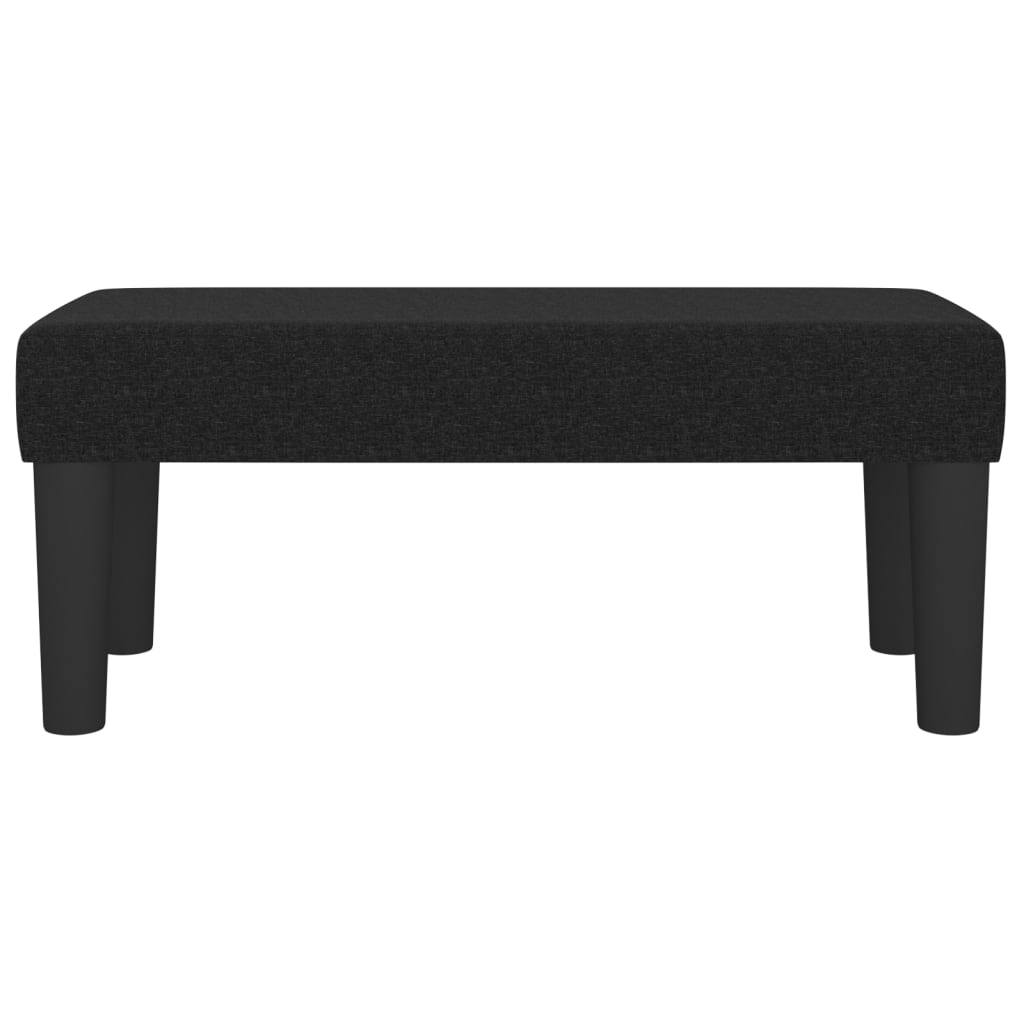 Klupa crna 70 x 30 x 30 cm od tkanine