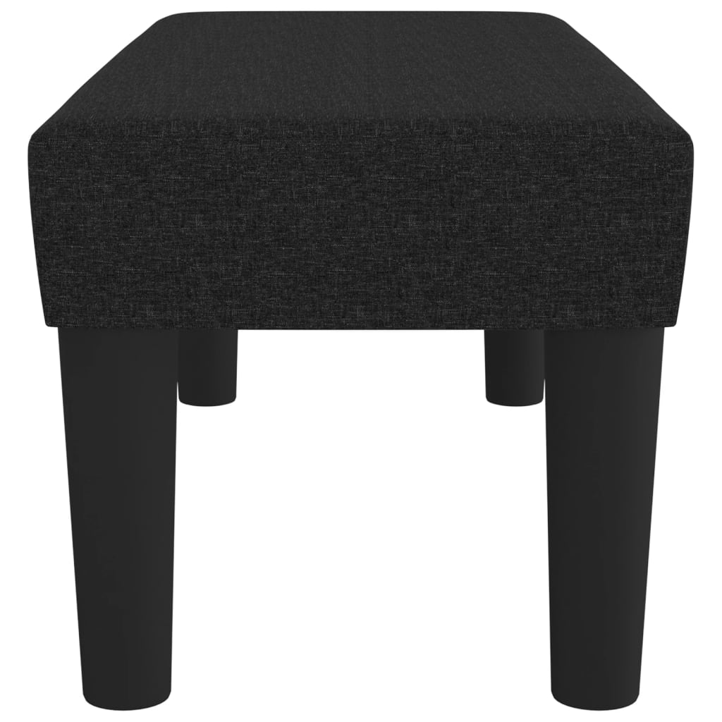 Klupa crna 70 x 30 x 30 cm od tkanine