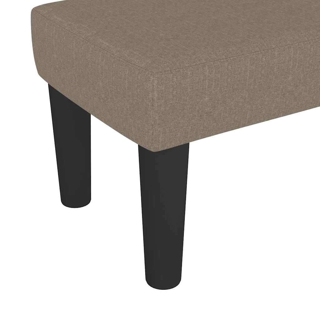 Klupa smeđesiva 70 x 30 x 30 cm od tkanine