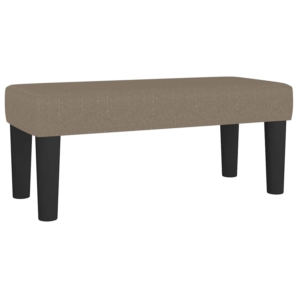 Klupa smeđesiva 70 x 30 x 30 cm od tkanine