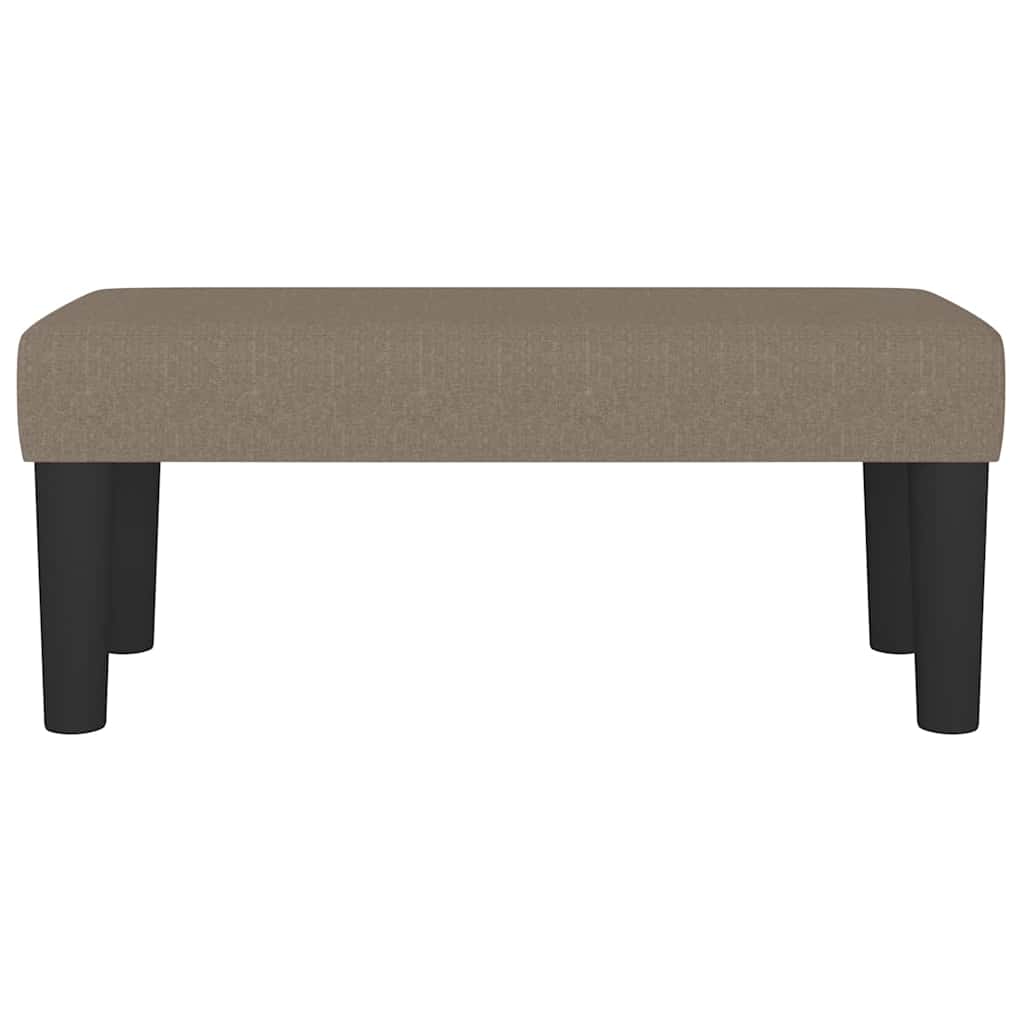 Klupa smeđesiva 70 x 30 x 30 cm od tkanine