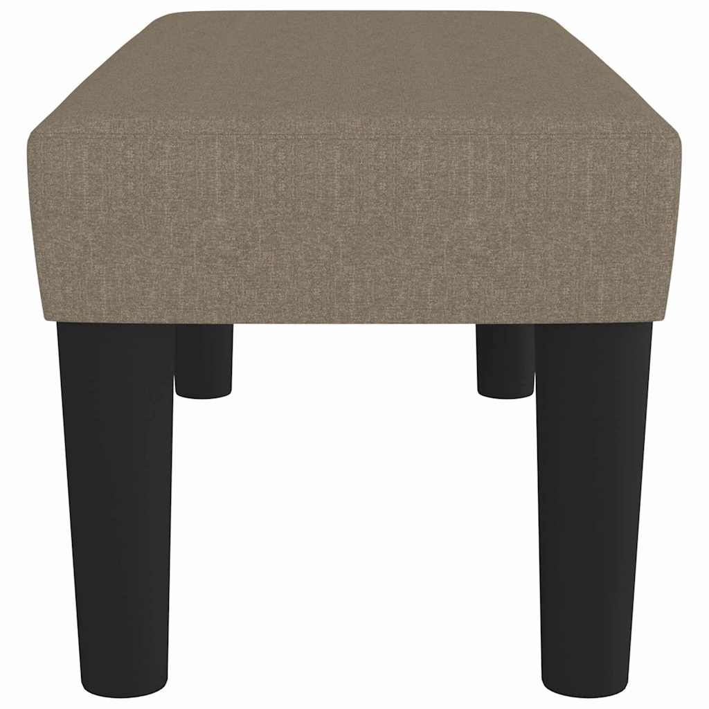 Klupa smeđesiva 70 x 30 x 30 cm od tkanine