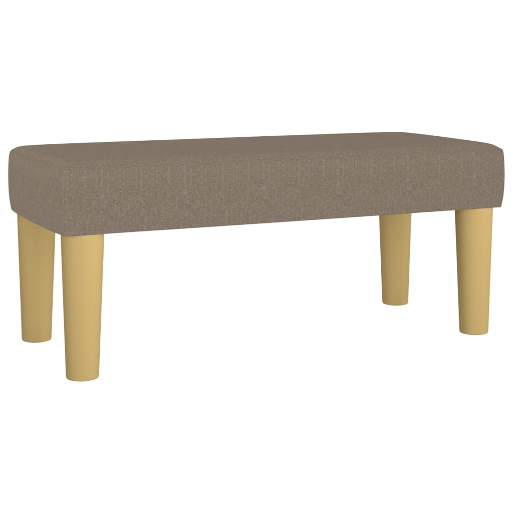 Klupa smeđesiva 70 x 30 x 30 cm od tkanine