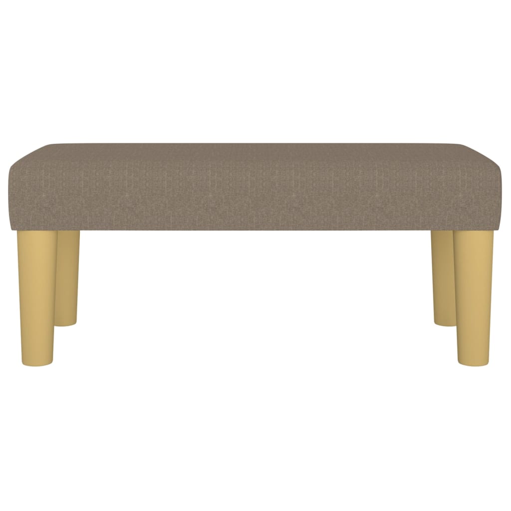 Klupa smeđesiva 70 x 30 x 30 cm od tkanine