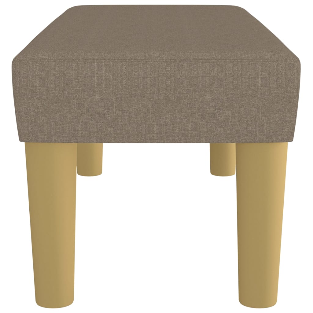 Klupa smeđesiva 70 x 30 x 30 cm od tkanine