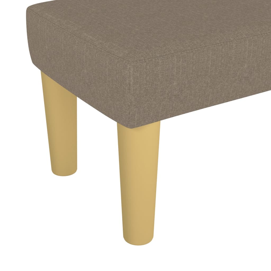 Klupa smeđesiva 70 x 30 x 30 cm od tkanine