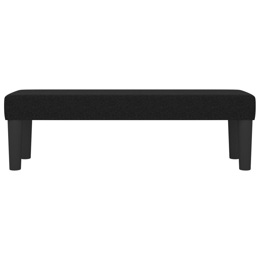Klupa crna 100x30x30 cm od tkanine