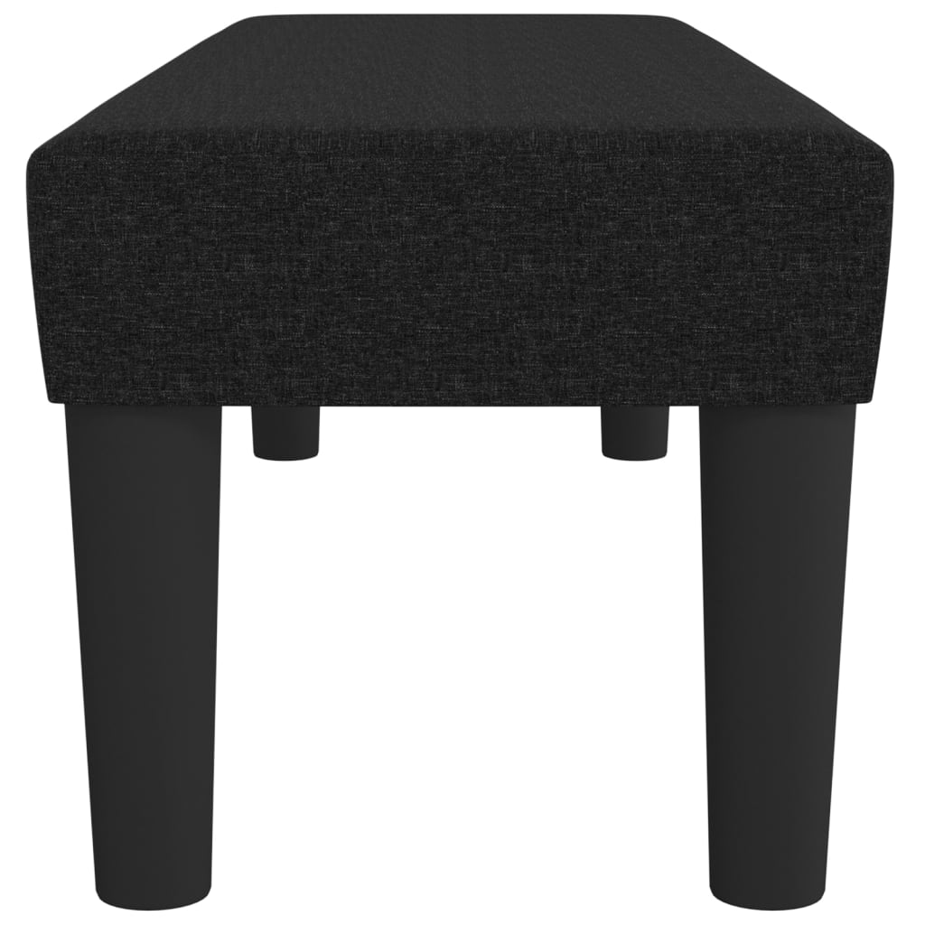 Klupa crna 100x30x30 cm od tkanine