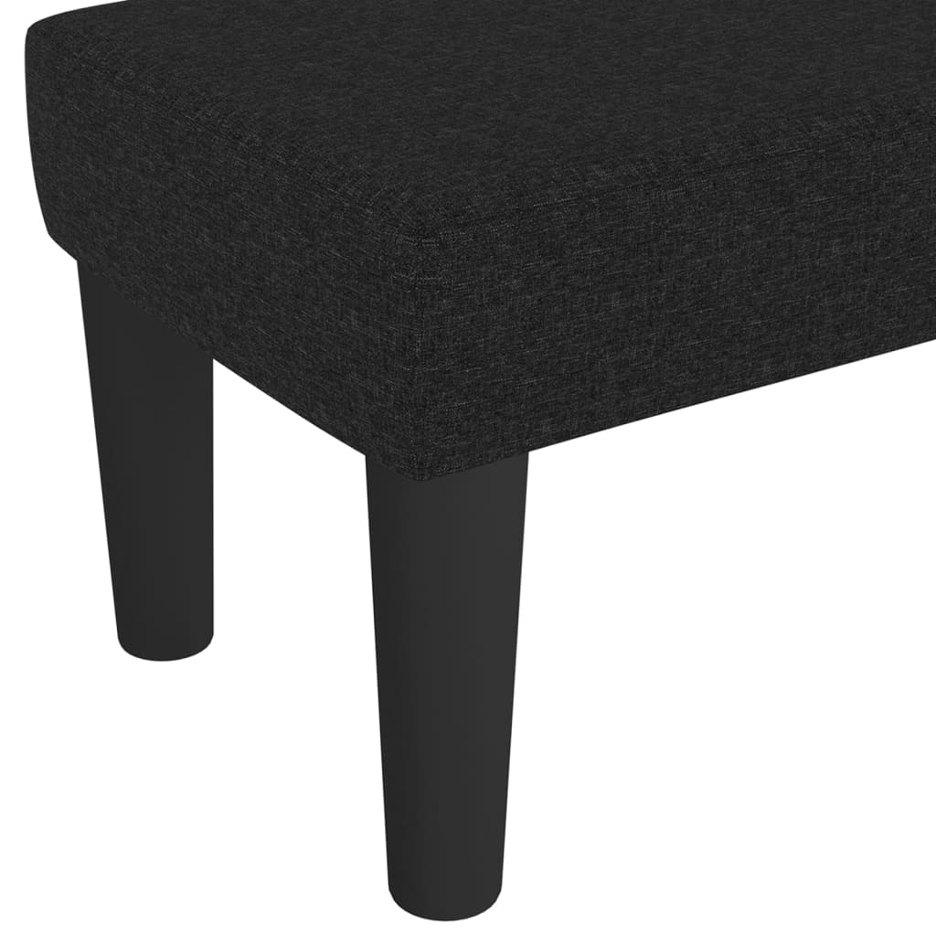 Klupa crna 100x30x30 cm od tkanine