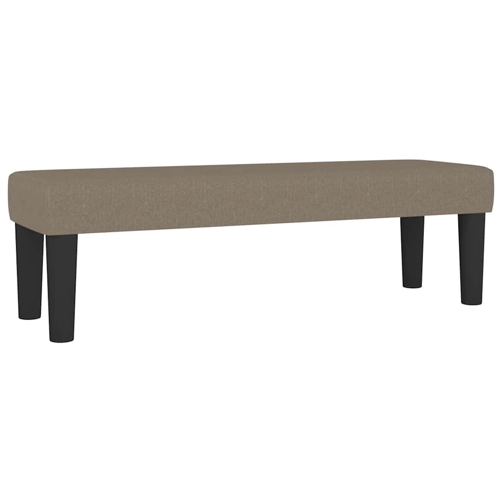 Klupa smeđesivi 100x30x30 cm od tkanine
