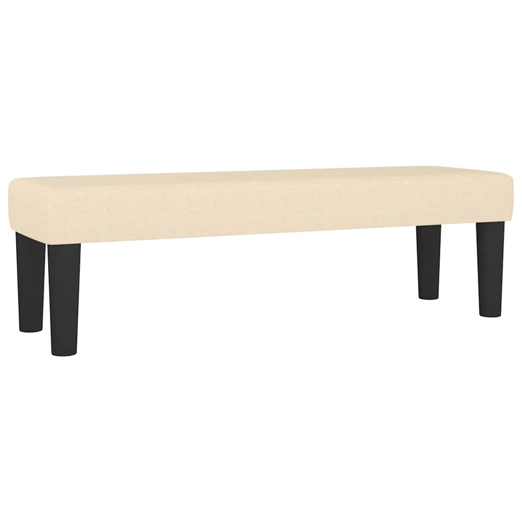 Klupa krem 100x30x30 cm od tkanine