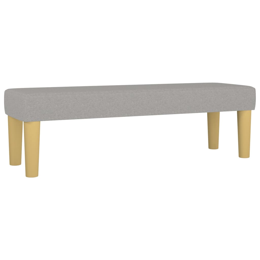 Klupa svjetlosivi 100x30x30 cm od tkanine