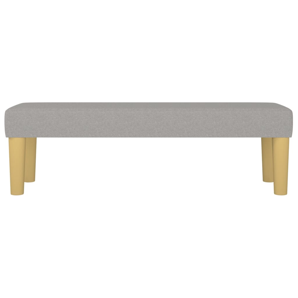 Klupa svjetlosivi 100x30x30 cm od tkanine