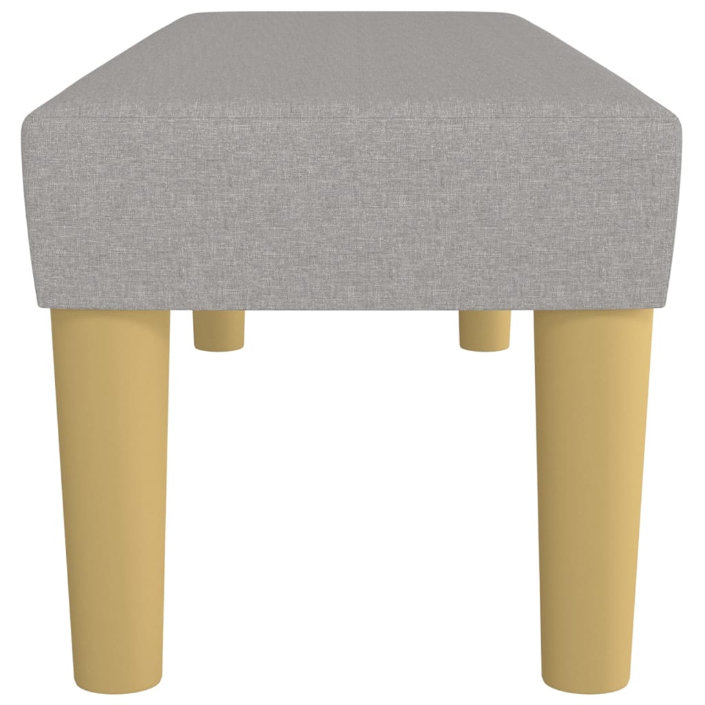 Klupa svjetlosivi 100x30x30 cm od tkanine