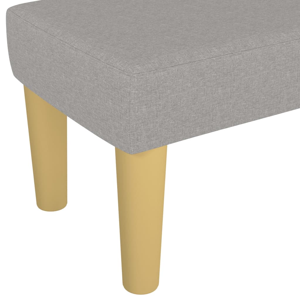 Klupa svjetlosivi 100x30x30 cm od tkanine