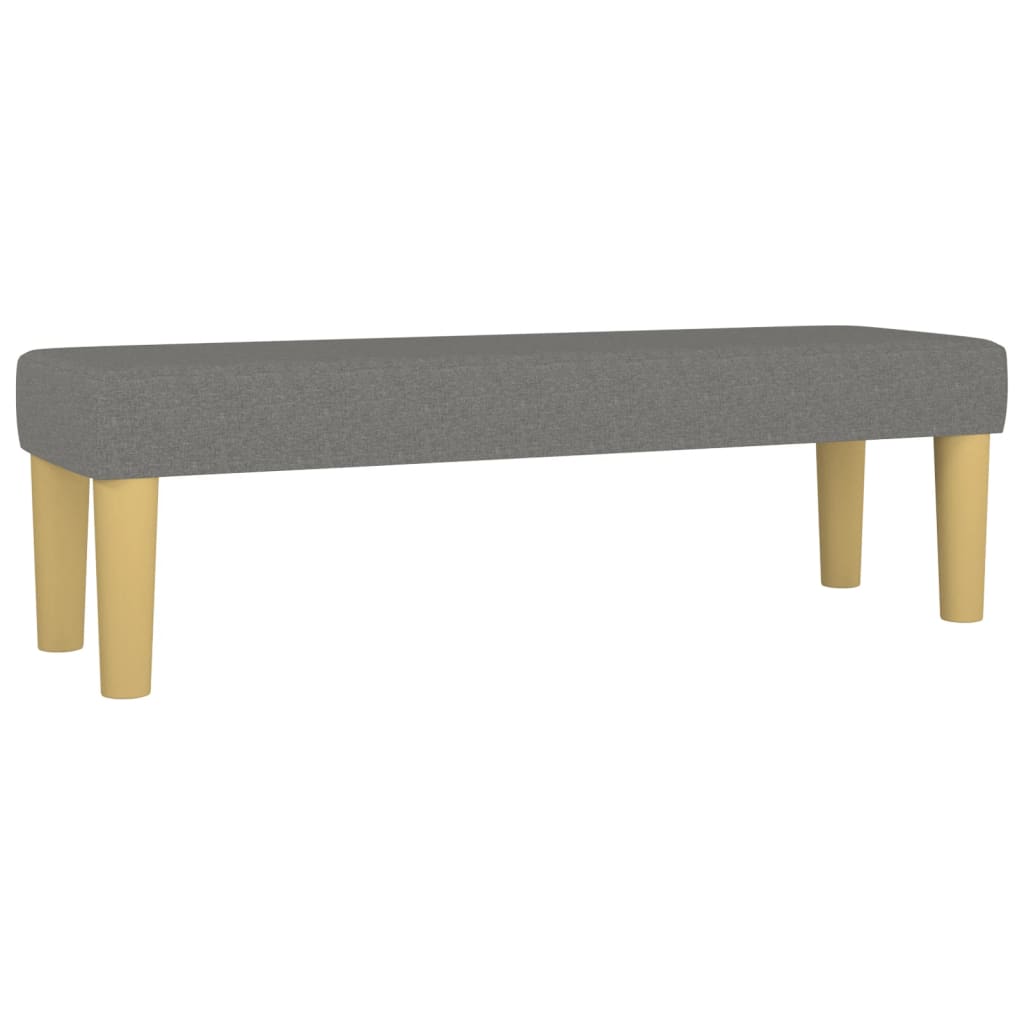 Klupa tamnosivi 100x30x30 cm od tkanine