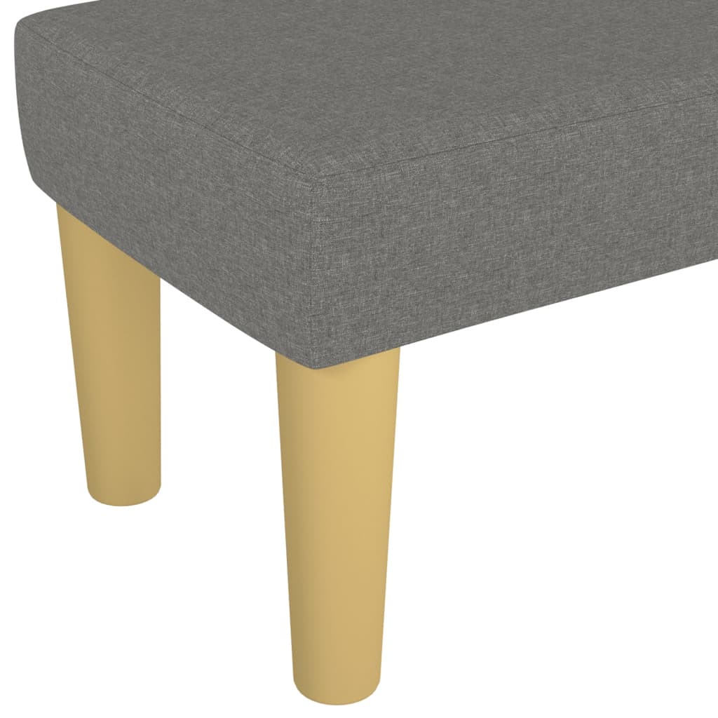 Klupa tamnosivi 100x30x30 cm od tkanine