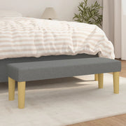Klupa tamnosivi 100x30x30 cm od tkanine