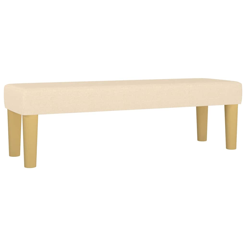 Klupa krem 100x30x30 cm od tkanine