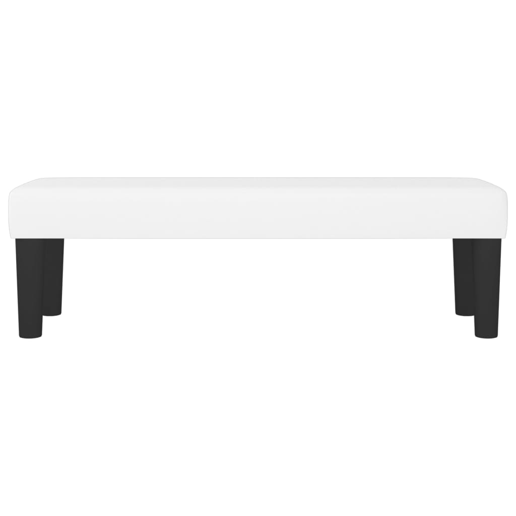 Klupa bijeli 100x30x30 cm od umjetne kože