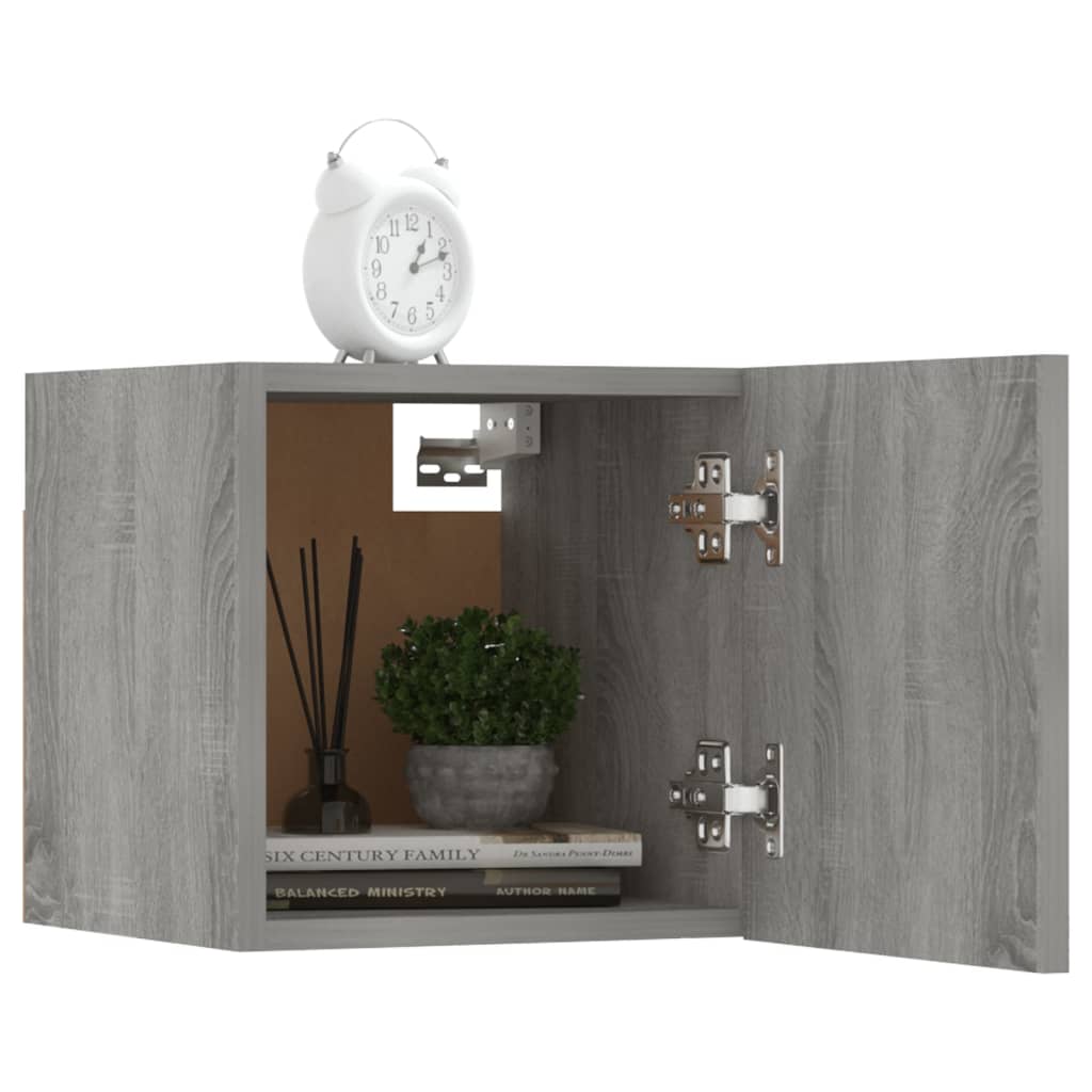 Zidni TV ormarići 8 kom boja sivog hrasta sonome 30,5x30x30 cm