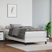 Madrac s džepičastim oprugama srednje tvrdoće bijeli 90x200x20 cm umjetne kože