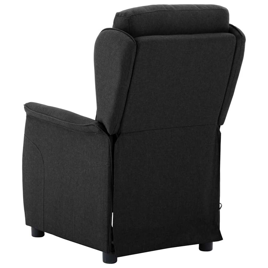 Massagerica s jastukom Crna 93.5 x 67.5 x 101.5 cm tkanina