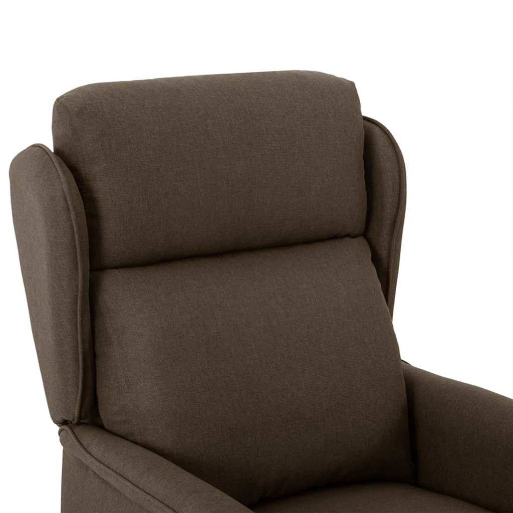 Massagerica s jastukom Smeđa 93.5 x 67.5 x 101.5 cm tkanina