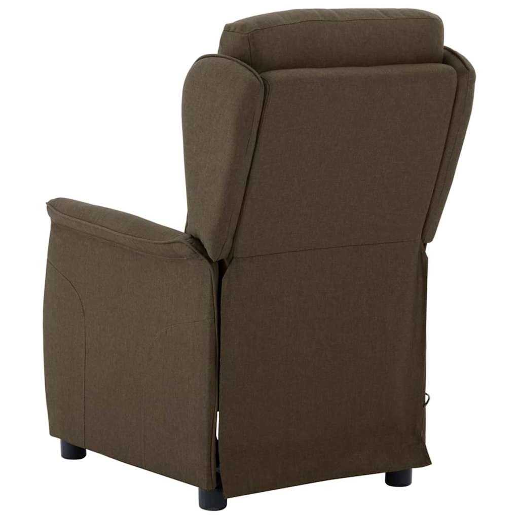 Massagerica s jastukom Smeđa 93.5 x 67.5 x 101.5 cm tkanina