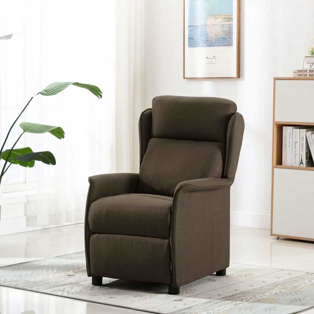 Massagerica s jastukom Smeđa 93.5 x 67.5 x 101.5 cm tkanina