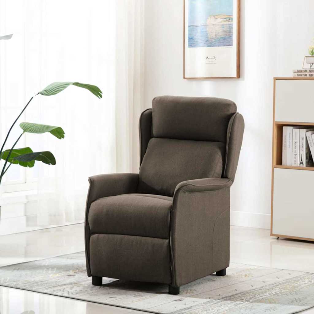 Massagerica Sivo-smeđa 93.5 x 67.5 x 101.5 cm tkanina