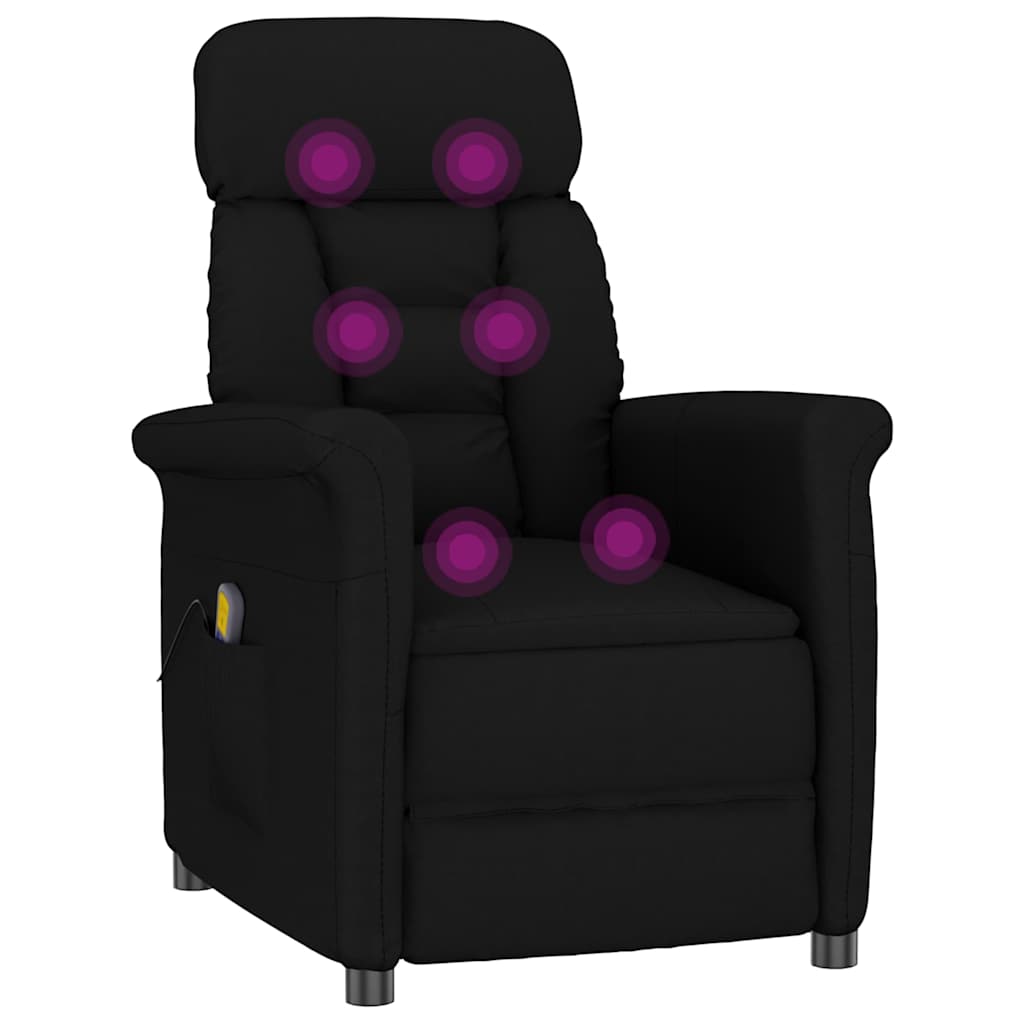 Massagerica Crna 96,5 x 70,5 x 95 cm Mikro Vlakna